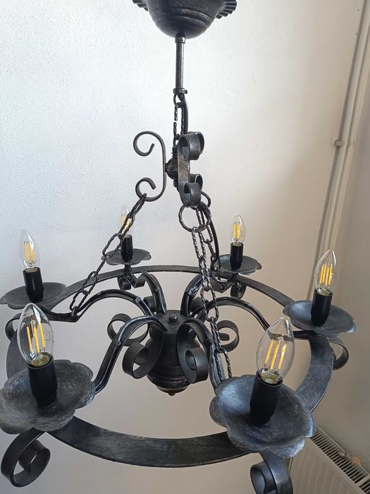 Lustră fier forjat