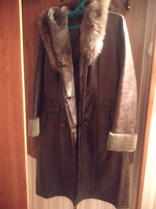 Натуральная дублёнка с овчиной раз 50-52