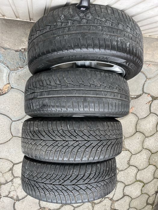Jante aliaj 5x120mm, anvelope iarna 225/55 R17 BMW E60, E61 F10 F11 GT
