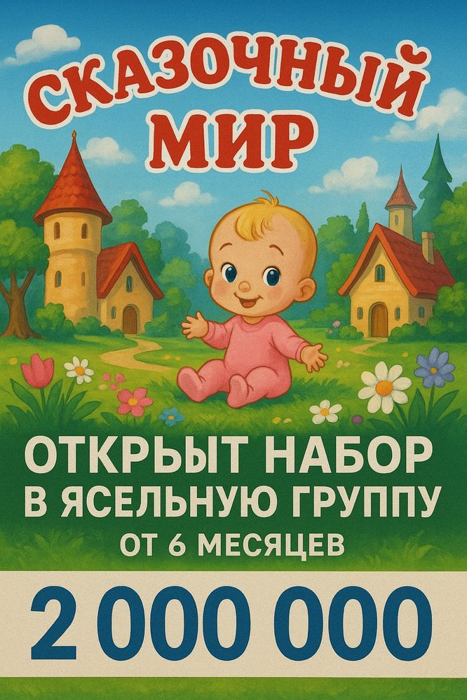 Набор в детский сад
