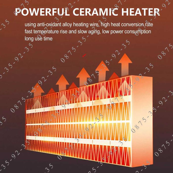 МОЩНА 300W! Печка Духалка за кола  300 вата Парно автомобил вентилатор