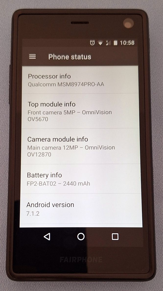 Smartphone Fairphone FP2 Android 10