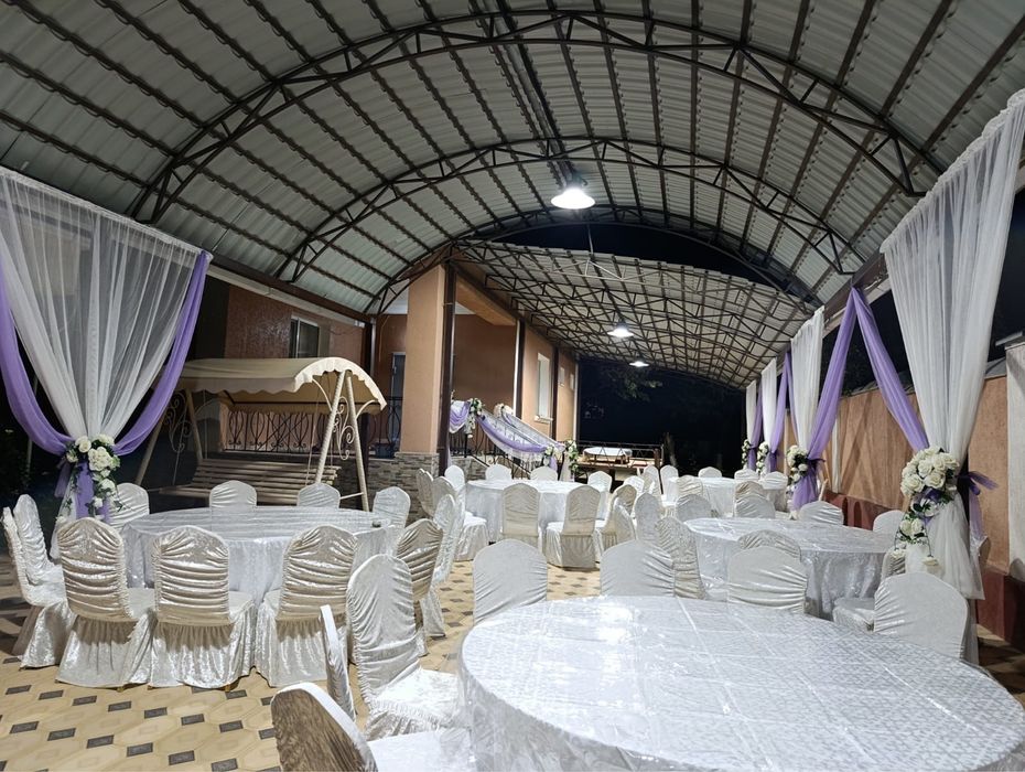 Стол стулья посуда шаңырақ газон қазан ошақ титан оформление