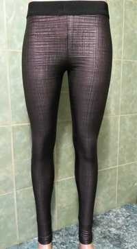 Pantaloni leggings dama PNK Casual editie lux negru glossy mar.34(noi)