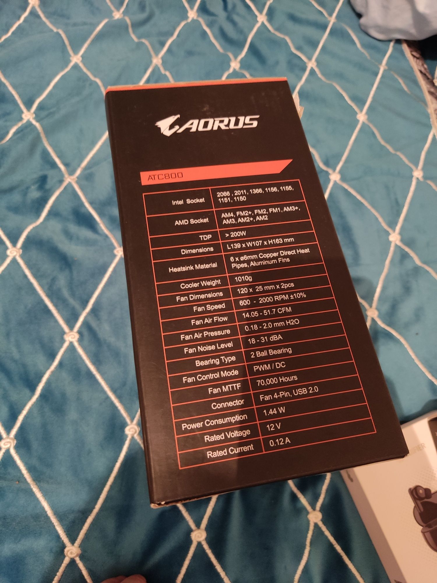 Охлаждение Aorus atc800 запечатанный