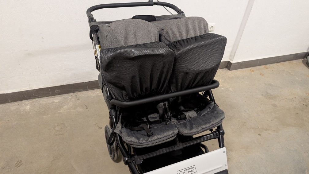 Mountain Buggy Duet Luxury + зимни чували, дъждобран и чанта