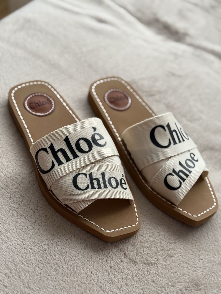 Șlapi Chloe crem