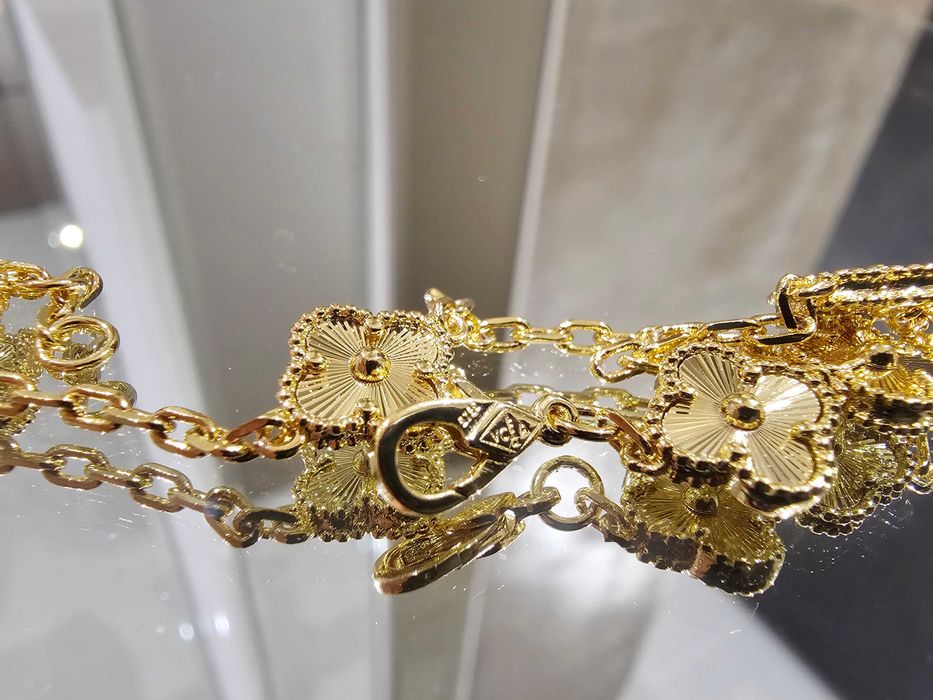 Van Cleef & Arpels VCA Gold 5 Motifs Sweet Alhambra Дамска Гривна