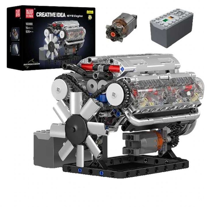 Set construit motor electric V8 tip lego