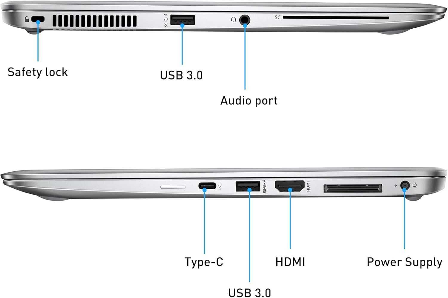 Лаптоп HP EliteBook 1040 G3 i7-6600U 16GB 256GB 2560x1440 ТЪЧСКРИЙН