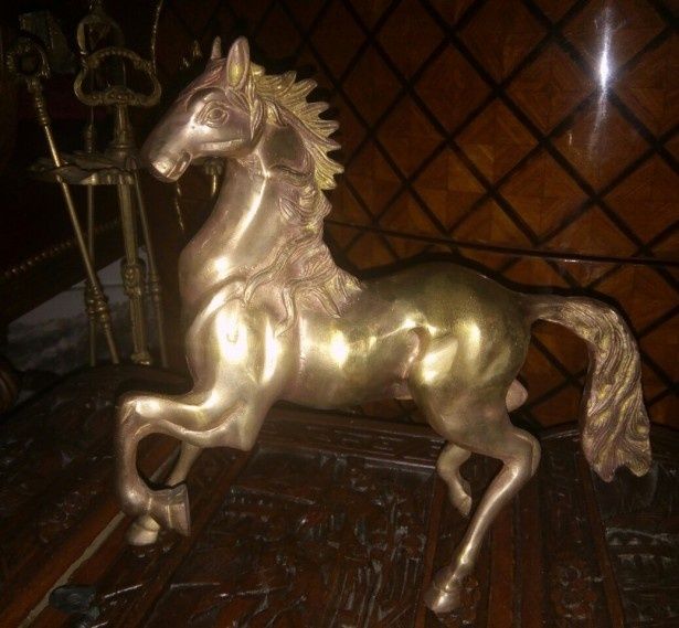 Superbă sculptura,cal din bronz masiv de dimensiuni impozante o piesa