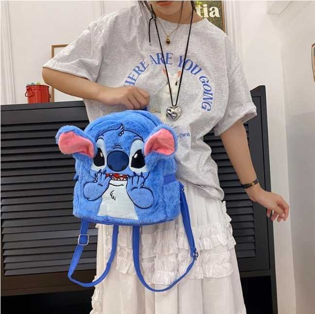 3D Плюшена Раница Стич, Stitch плюшена играчка Раница