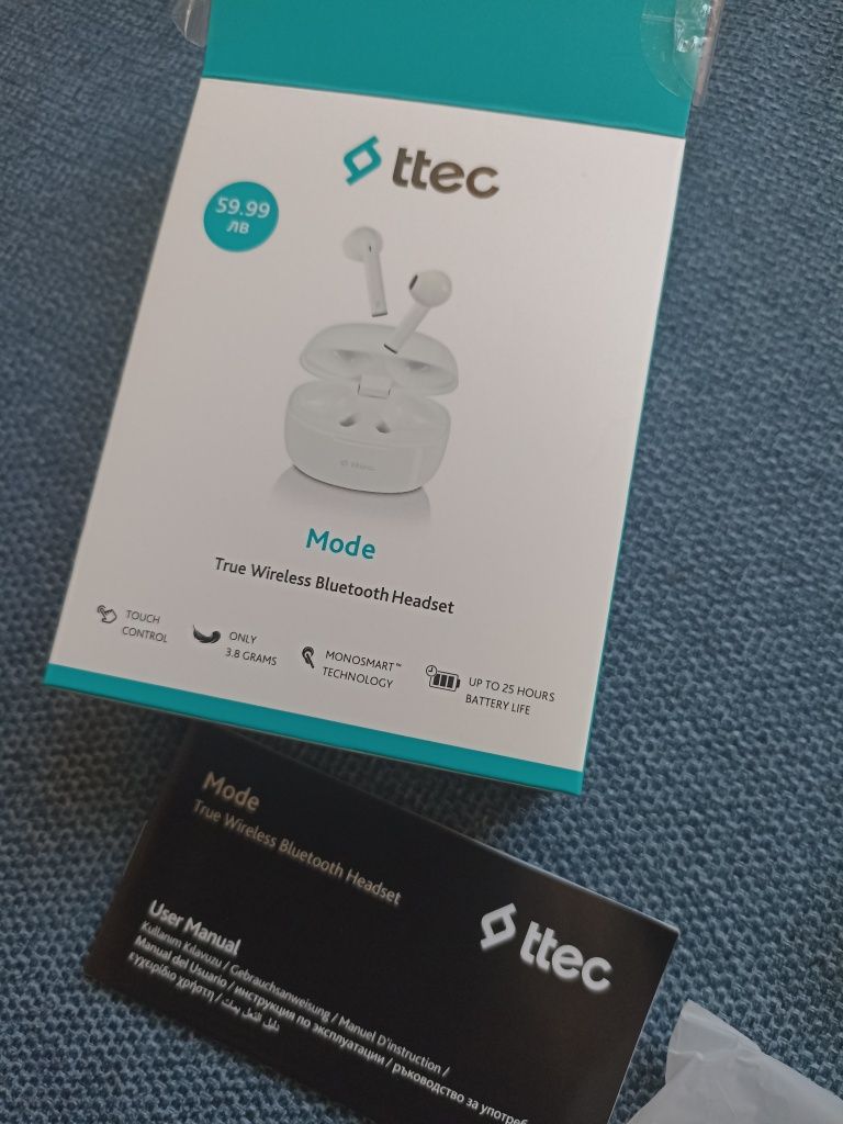Слушалки TTec с блутут