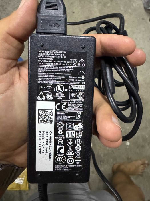 Incarcator Dell 65W laptop pin central minipc Mufa mica / mare 4,5 7,4