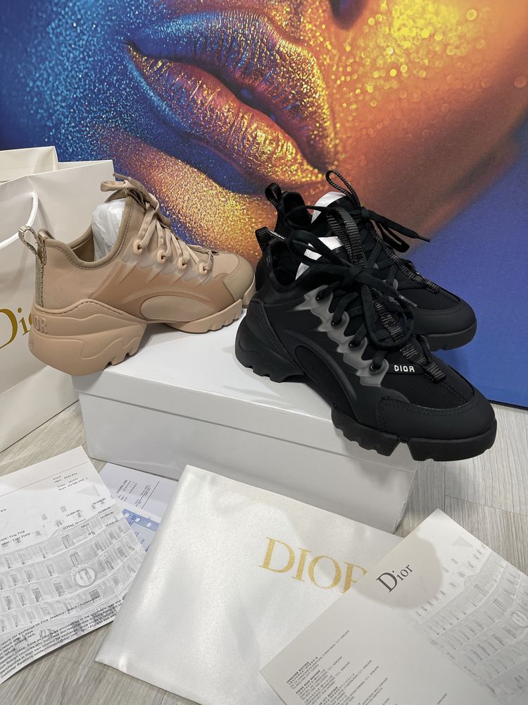 Adidasi Christian Dior D-Connect piele naturala Full Box