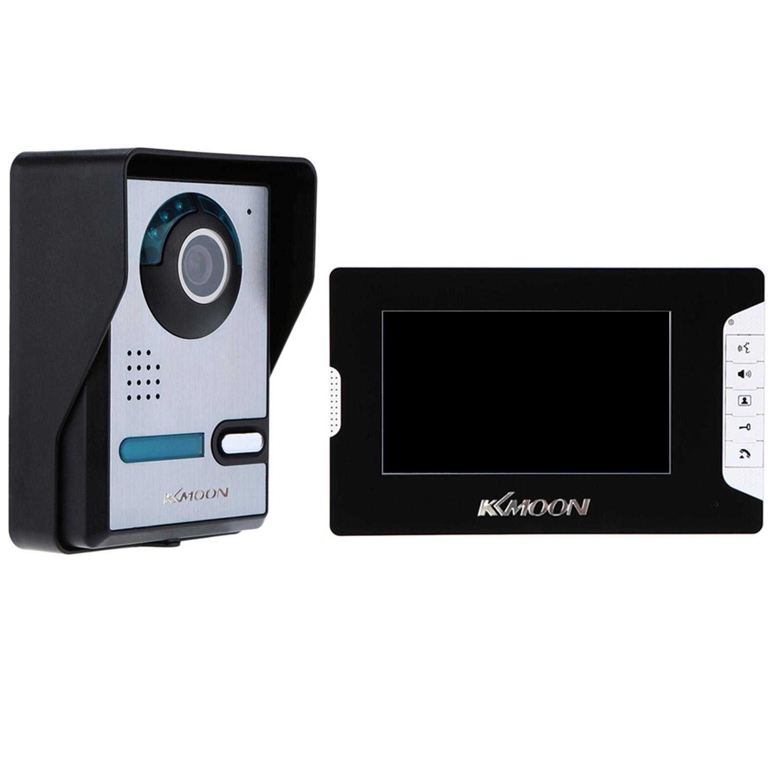 Видео звънец с голям 7’’Color TFT LCD екран KKMOON Video Doorbell