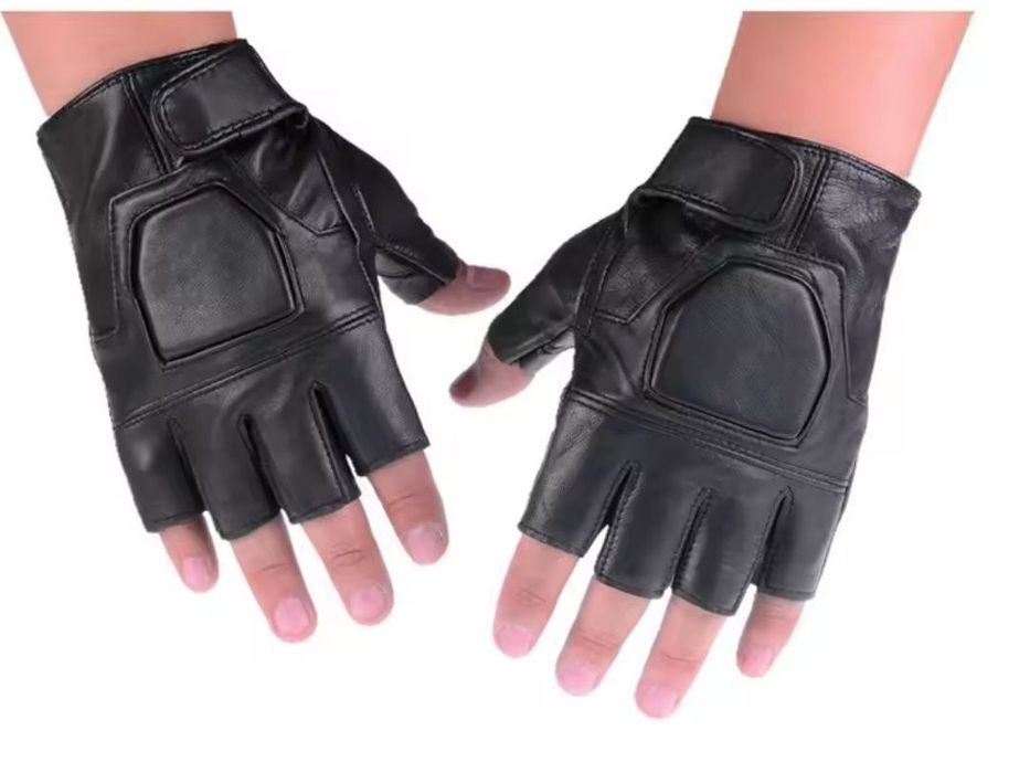 Mănuși de condus fara degete , mănuși unisex condus , piele ecologică