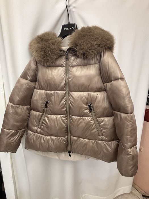 Зимно яке бежово с качулка С