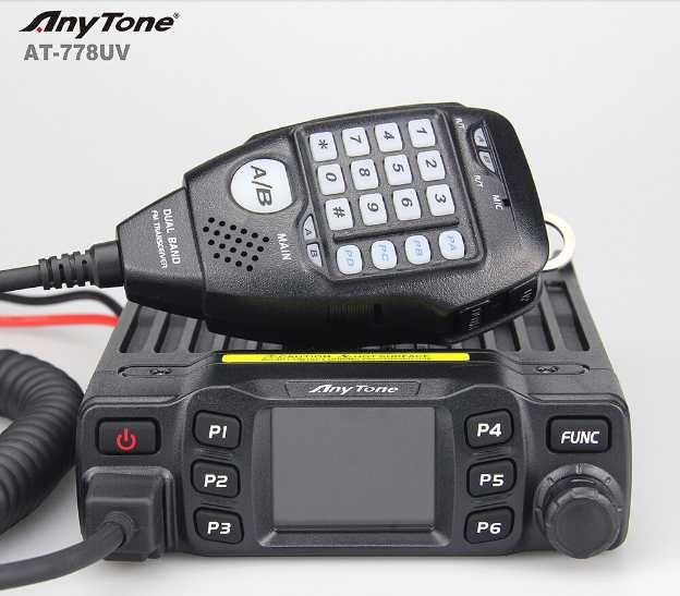 Нова Мобилна Радиостанция 25w VHF/UHF PNI Anytone AT 778 UV dual band