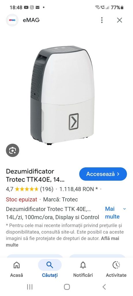 Dezumificator Trotec TTK 40 E