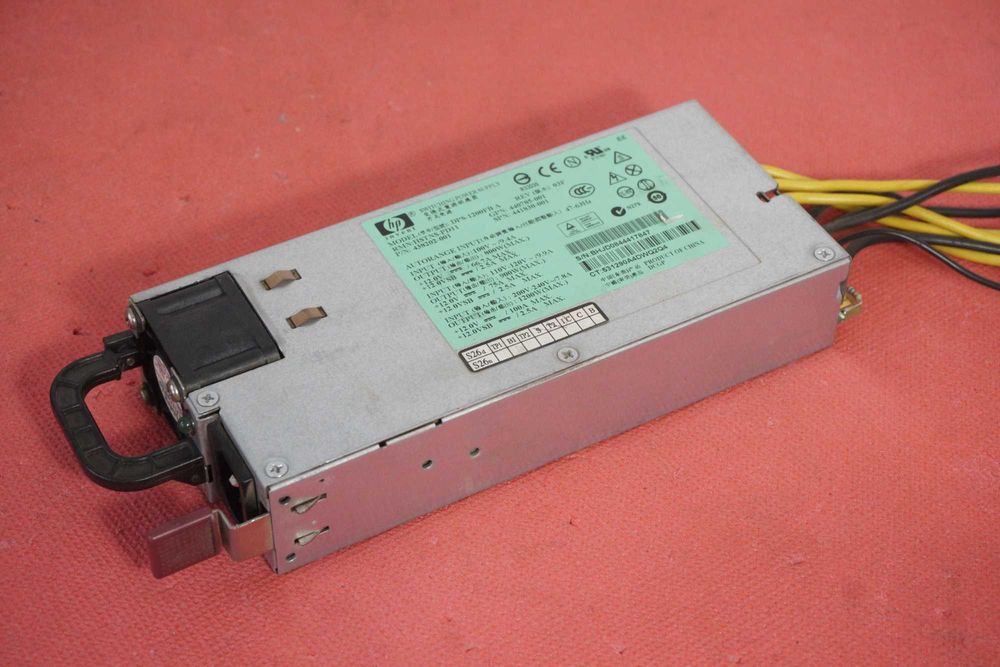 Захранване PSU HP 1200W Server PSU със запоени PCIe кабели / Вкл.ДДС