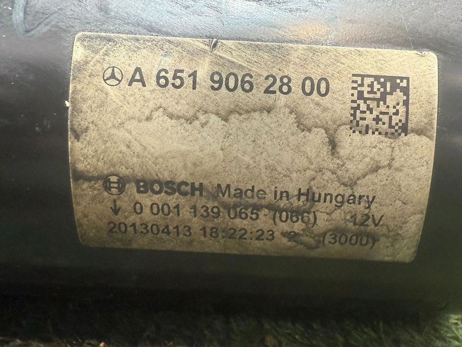 ELECTROMOTOR MERCEDES BENZ CLASA C AMG SP C220 2.2 DIESEL 2013 COD OEM A6519062800 / 0001139065 / BERLINA 2007-2015