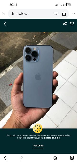 iphone 13 pro max srochno hech qati qirilmagan kar dak bor