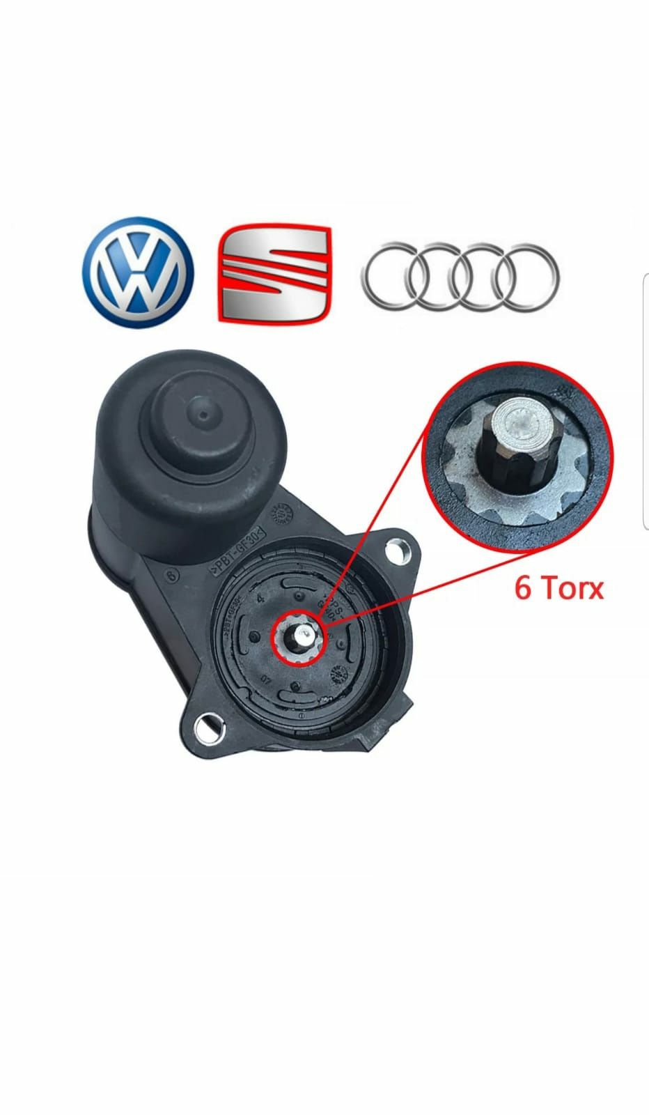 Motoras electric etrier frana de mana 6 caneluri VW Passat B6 B7 CC