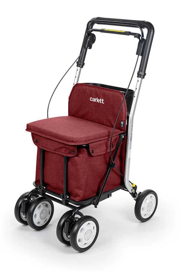 Cărucior robust de cumpărături Carlett Senior Comfort scaun cu 4 roți