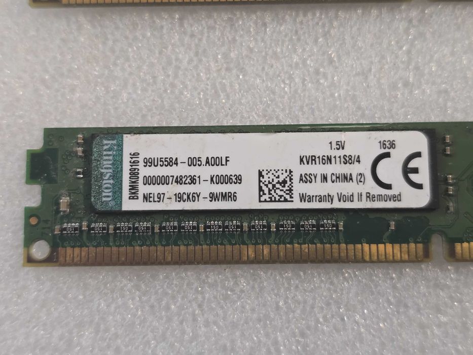 Memorie RAM Kingston ValueRAM 4GB DDR3 1600MHz KVR16N11S8/4