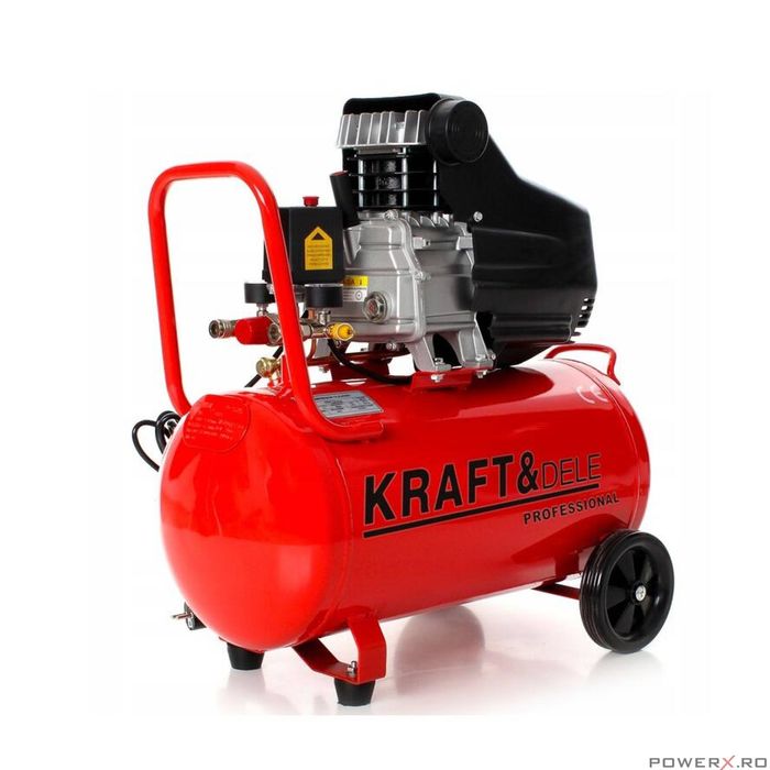 Compresor de aer 50 litri, 206 l/min, 230V, 8 bari, Kraft