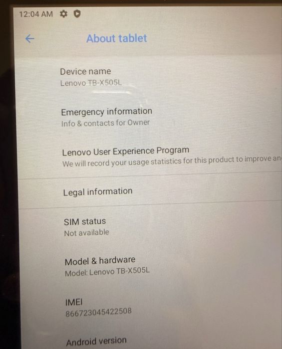 Tableta Lenovo TB-X505L