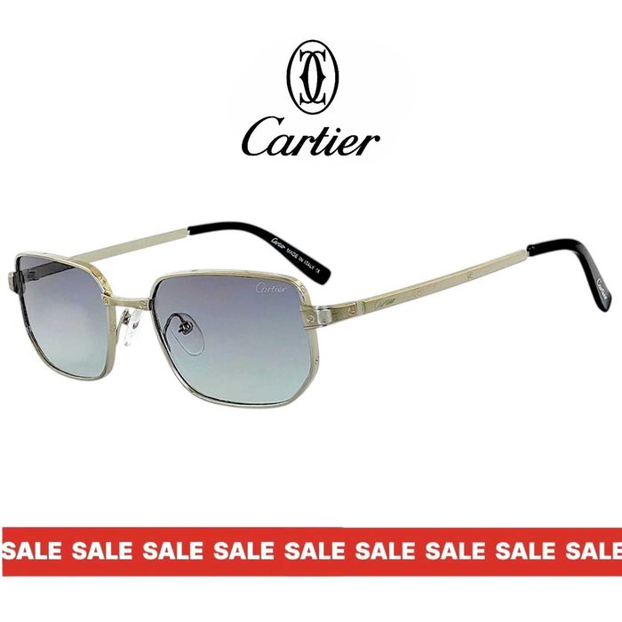 Cartier ARC – ретро мъжки слънчеви очила 2026 с извита форма и UV400