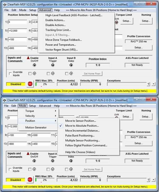 Servomotor controller integrat ClearPath