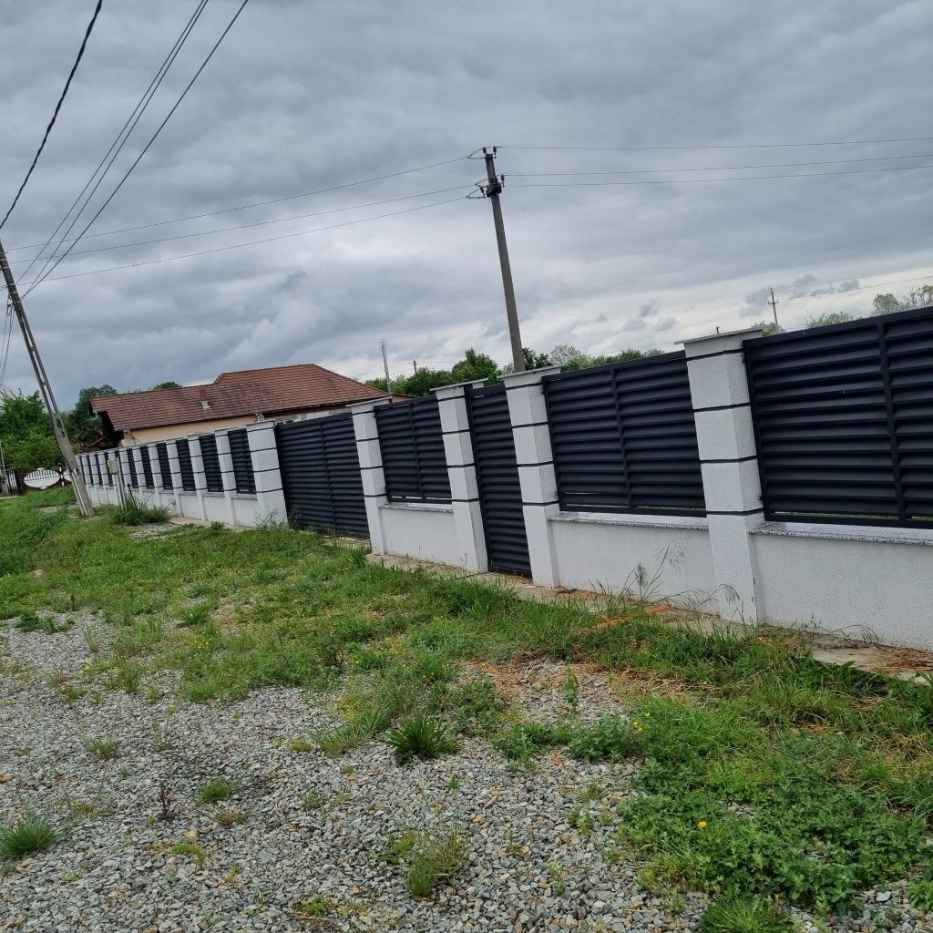 Garduri din panou tip jaluzele, sipca metalica,tabla si alte modele