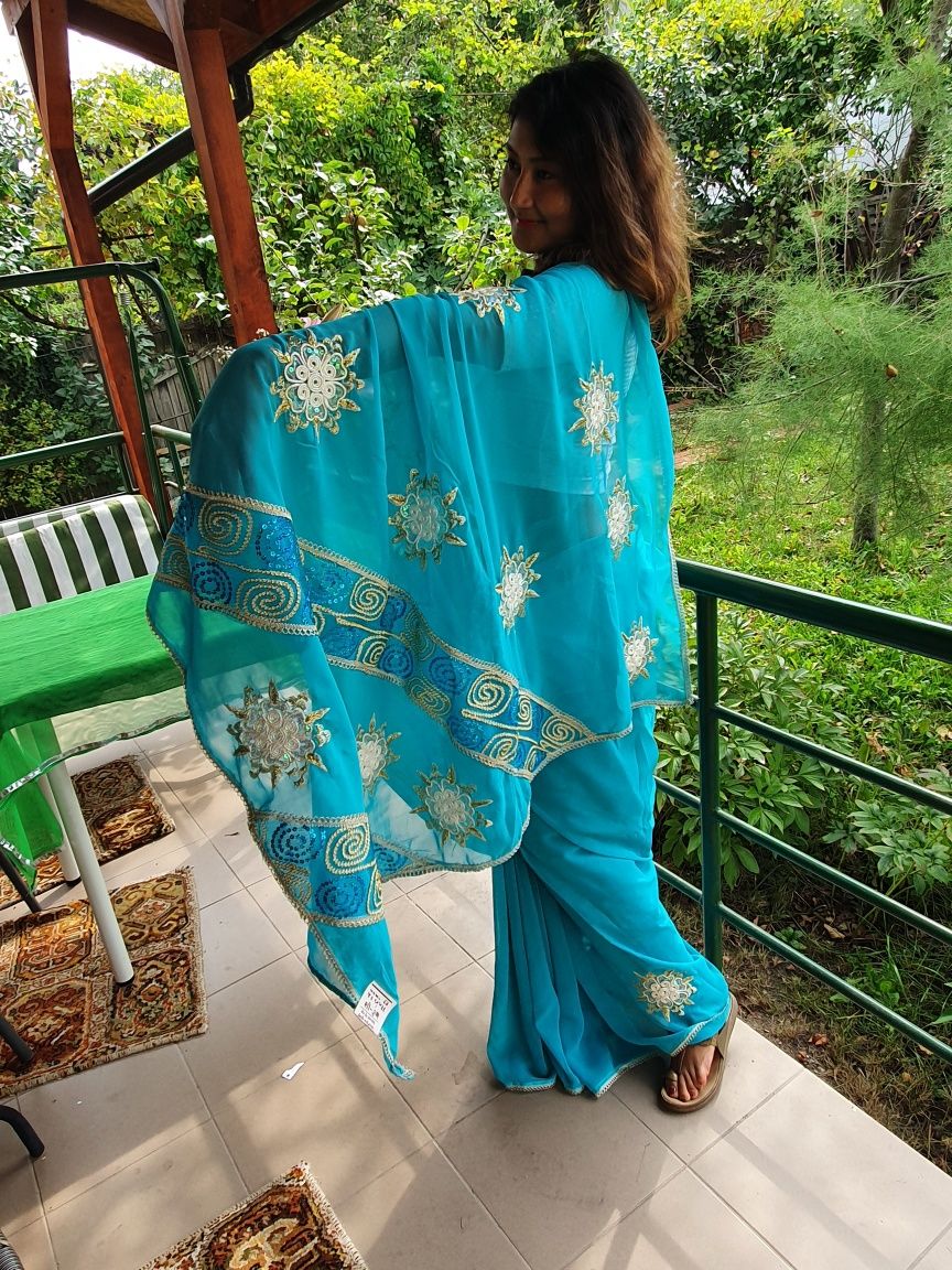 Saree India originale vintage( de colectie)