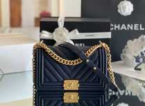 Geanta Chanel Boy 25cm gold, Premium