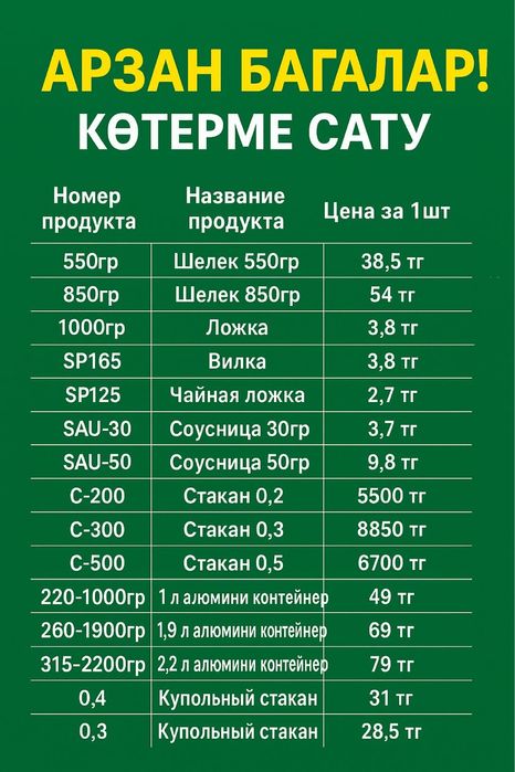 Стаканы, контейнеры, ведёрки, соусницы, алюминиевые контейнеры.