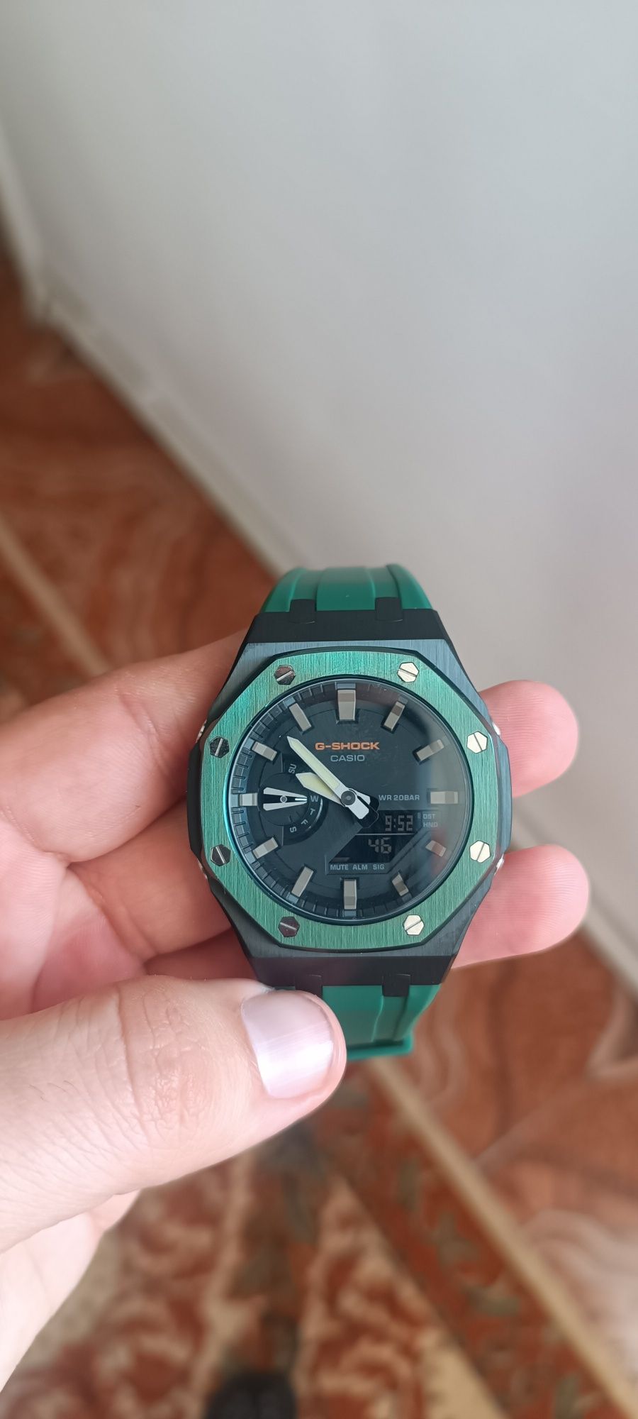 casio gshock ga 2100 metal camo green army