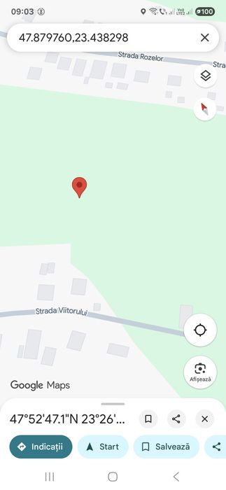 Teren intravilan central in Negresti Oas la pret mic
