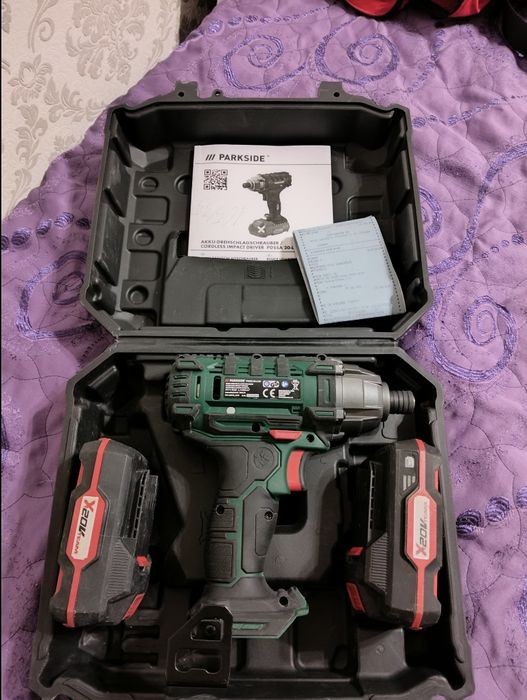 Parkside импакт ударен винтоверт 2х2ah