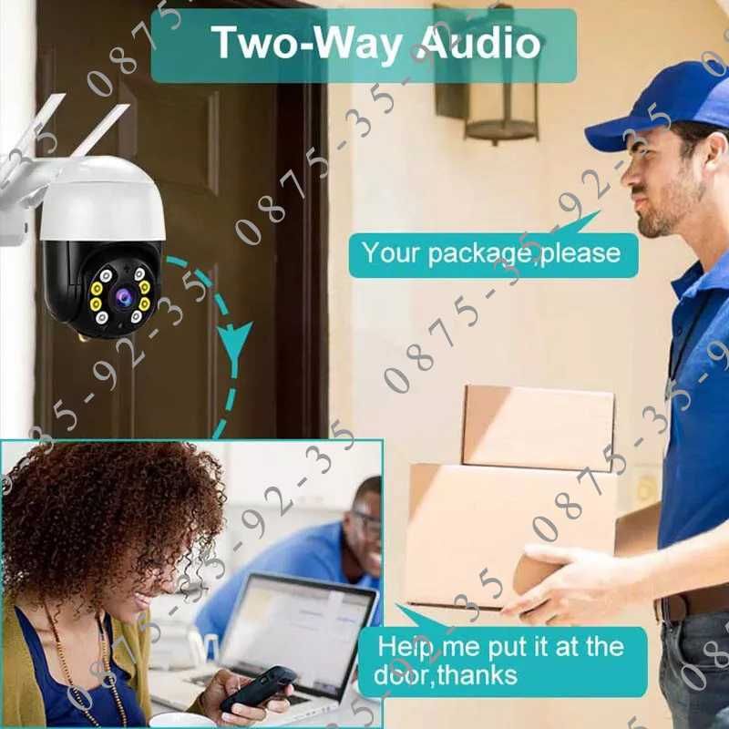 iCSee 8MP Куполна PTZ IP CAMERA WiFi Външна ВОДОУСТОЙЧИВА камера Wi-Fi