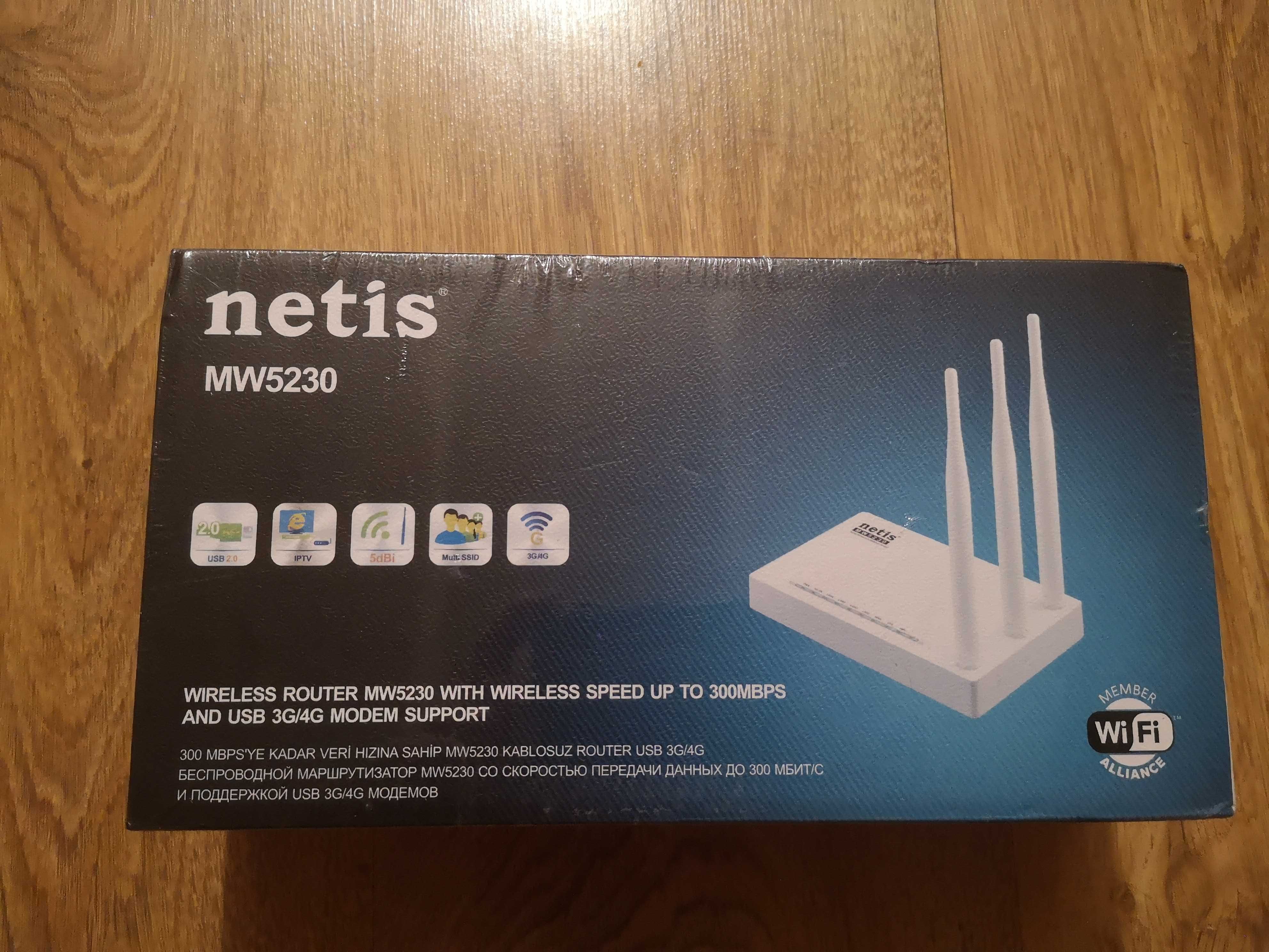 WiFi роутер для 4G, 3G USB модемов Netis MW5230
