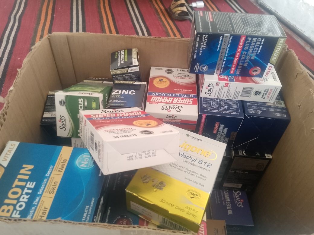 Vitaminlar va ichki aʼzolar uchin dorilar