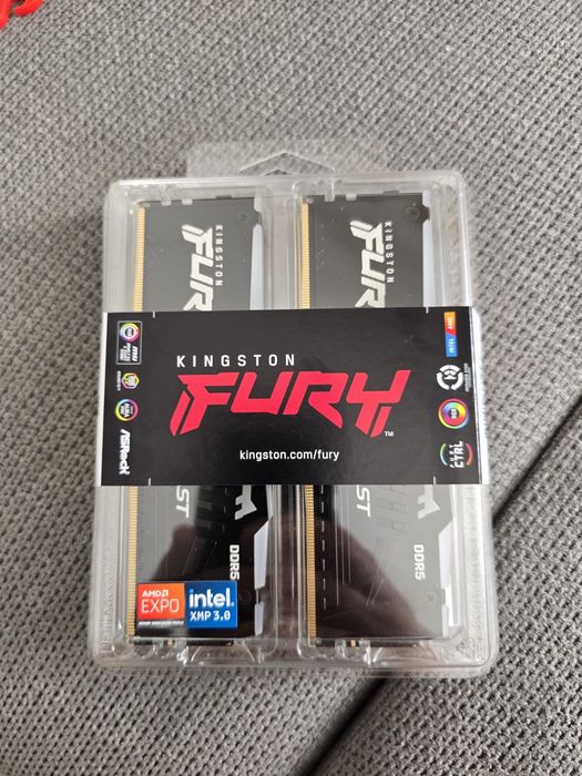 Kit memorie ram 16 gb ddr5 Kingston fury rgb (2x8gb)