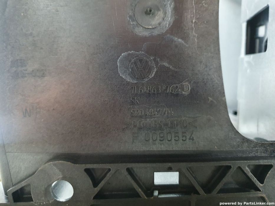 Cotiera auto VOLKSWAGEN TOUAREG (7LA, 7L6, 7L7) [ 2002 - 2013 ] R5 TDI (BAC, BPE) 128KW|174HP OEM 7L6863762D / 7L6 863 762 D