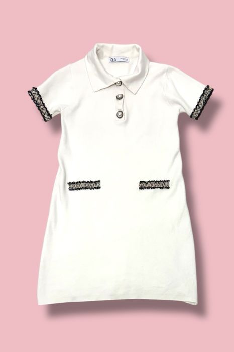 Rochie de tricot cu Nasturi Perle Zara | Mărimea S