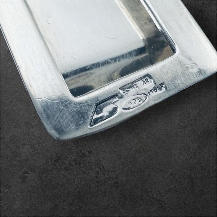 Щипка за пари със сребри и злато 18к