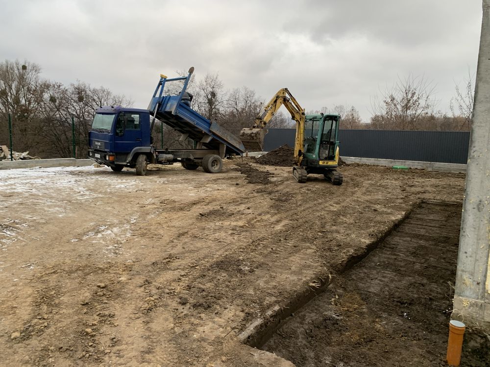 Închiriez excavator, miniexcavator, bascula, picon