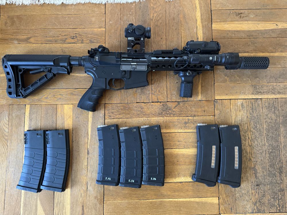 Airsoft G&G CM16 FFR A2 - full upgrade